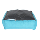 Almofada Para Cachorro G 70x60 Azul Petróleo Resistente E Dur