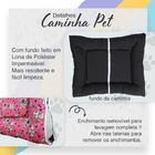 Almofada Para Cachorro G 82x60 Rosa Resistente E Durável C1