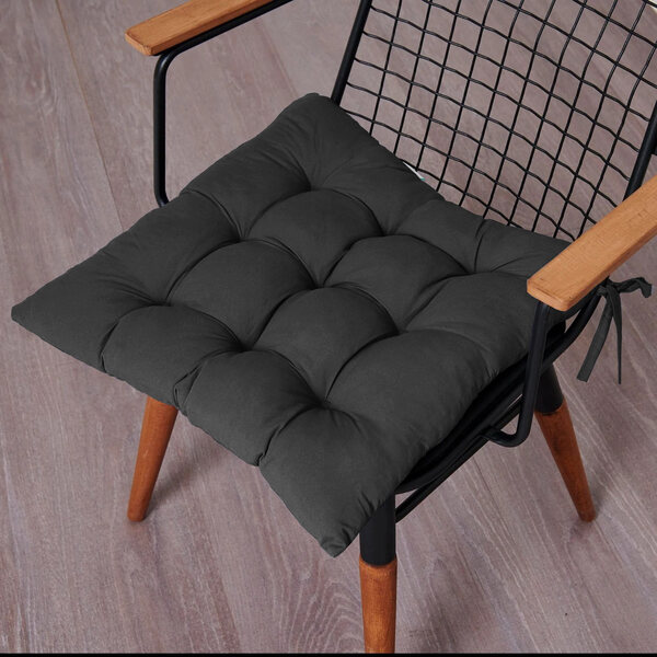 Almofada Para Cadeira Futton Ox 40x40cm - *preto