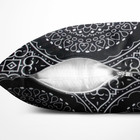 Almofada Para Cadeira Futton Wendy 40x40cm Preto