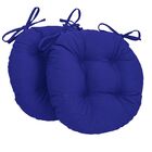 Almofada Para Cadeira Redondo Ø40cm - 2pçs - *azul Royal