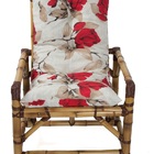 Almofada Para Cadeiras Poltrona De Bambu 4 Unidade