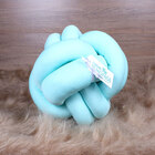 Almofada Para Cama Pink, Rosê E Verde Água 3 Unidades Nó