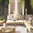 Almofada para Encosto Retangular Listrado Cinza 30x50cm