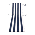Almofada Externa para Espreguiçadeira Hidrorrepelente Retangular 190x62cm Azul Listrado Navy Próxima Têxtil