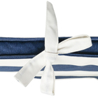 Almofada Externa para Espreguiçadeira Hidrorrepelente Retangular 190x62cm Azul Listrado Navy Próxima Têxtil