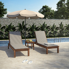 Almofada para Espreguiçadeira Retangular Liso Cinza 190x62cm