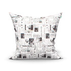 Almofada Para Quarto Jornal Estampada Grande Kit 3 Unidades 6