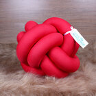 Almofada Para Quarto Tabaco, Verde E Vermelho 3 Unidades Nó E