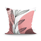 Almofada Para Sala Rosê Estampada Decorativa 45cm X 45cm Com