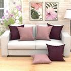 Almofada Para Sofá Grande Vinho E Rosê 60cm X 60cm 2 Unidades