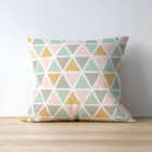 Almofada Para Sofá Sala Cheia 40x40 Colorida Geométrica Branco