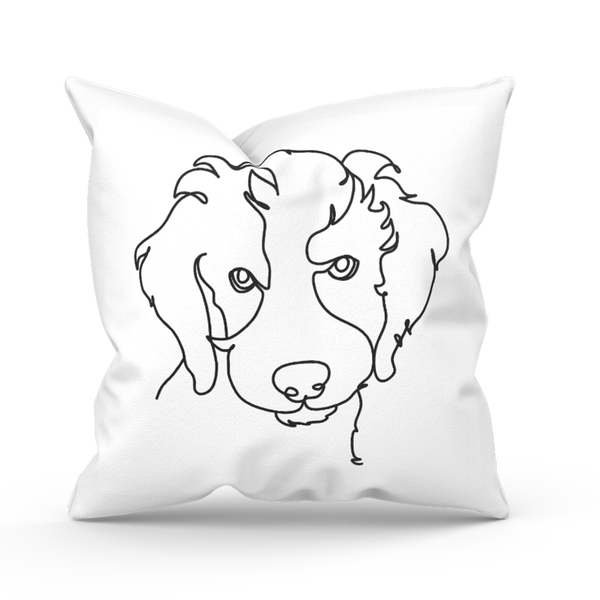 Almofada Para Sofá Sala Cheia 40x40 Decorativa Linha Dog Bran