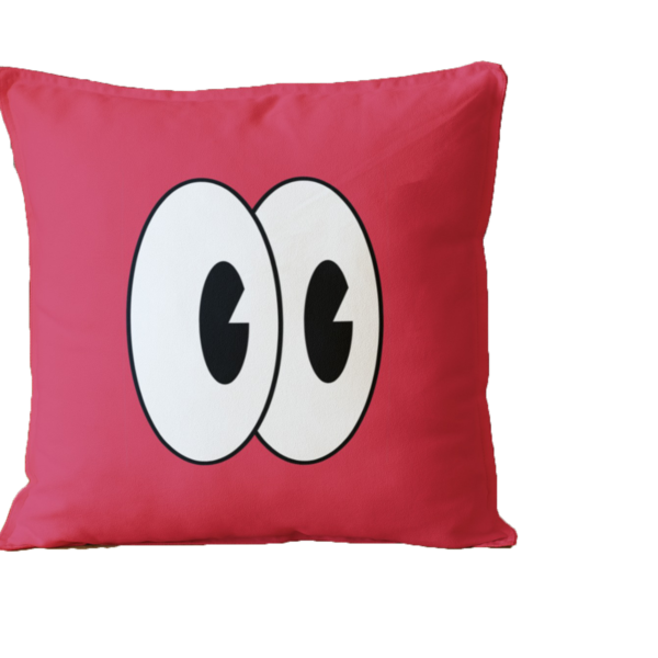 Almofada Para Sofá Sala Cheia 40x40 Rosa Olhos Rosa