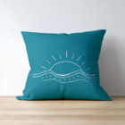 Almofada Para Sofá Sala Cheia Com Enchimento 40x40 Sol E Mar