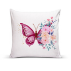 Almofada Para Sofá Sala Com Enchimento 40x40 Borboleta Flor B