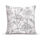 Almofada Para Sofá Sala Com Enchimento 40x40 Flores Cravo Bra