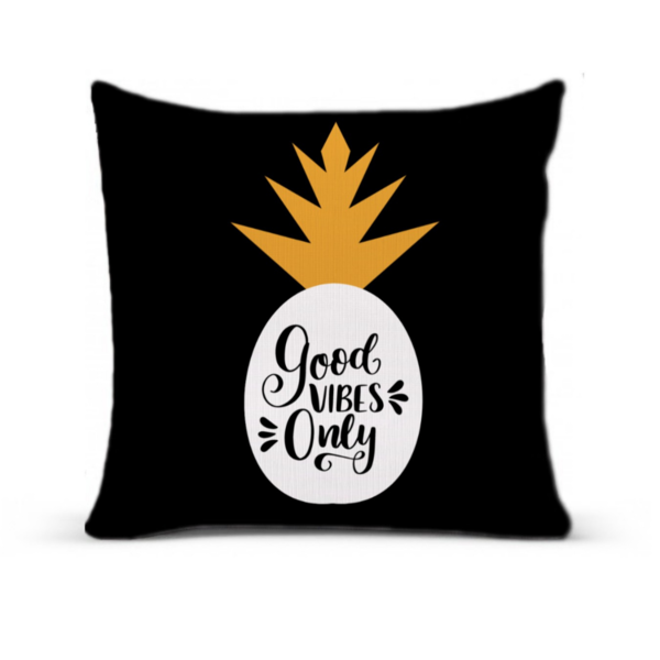 Almofada Para Sofá Sala Com Enchimento 40x40 Good Vibes Only