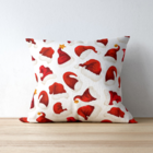 Almofada Para Sofá Sala Com Enchimento 40x40 Papai Noel Branco