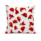 Almofada Para Sofá Sala Com Enchimento 40x40 Papai Noel Branco