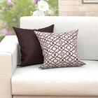 Almofada Para Sofá Tabaco + Estampada 2 Unidades 45cm X 45cm