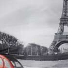 Almofada Paris Carro Vermelho & Cinza 42x42cm Uniart