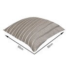 Almofada Quadrada Pavia Telas Tecido Bege 50x50cm