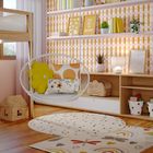 Almofada Quadrada Poa Velveteen Marrom 43x43cm