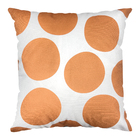 Almofada Quadrada Poa Velveteen Marrom 43x43cm