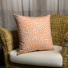 Almofada Quadrada Poa Velveteen Marrom 43x43cm