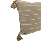 Almofada Pompom Decorativa 45x45cm Linho