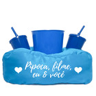 Almofada Porta Pipoca Azul Pipoca Filme Eu E Voce Azul