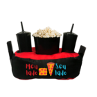 Almofada Porta Pipoca Bicolor Meu Lado E Seu Lado Preto