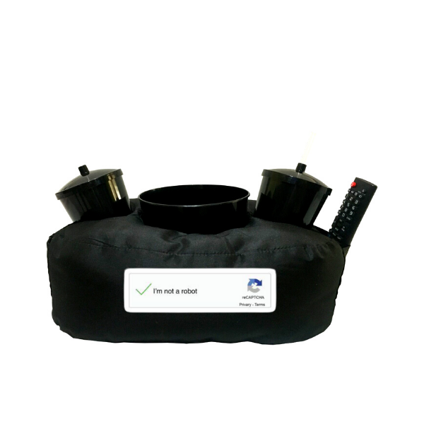 Almofada Porta Pipoca Capicha Robô Preto