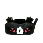 Almofada Porta Pipoca Casal Love Preto