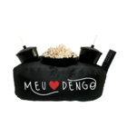 Almofada Porta Pipoca Casal Meu Dengo Preto