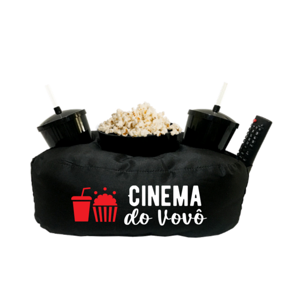 Almofada Porta Pipoca Cinema Do Vovô Preto