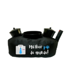 Almofada Porta Pipoca Melhor Pai Do Mundo Preto