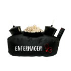 Almofada Porta Pipoca Profissão Enfermagem Preto