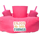 Almofada Porta Pipoca Rosa Enjoy The Little Things Rosa