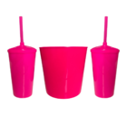 Almofada Porta Pipoca Rosa Pra Hoje Amor E Pipoca Rosa