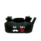 Almofada Porta Pipoca Senhor E Senhora Preto