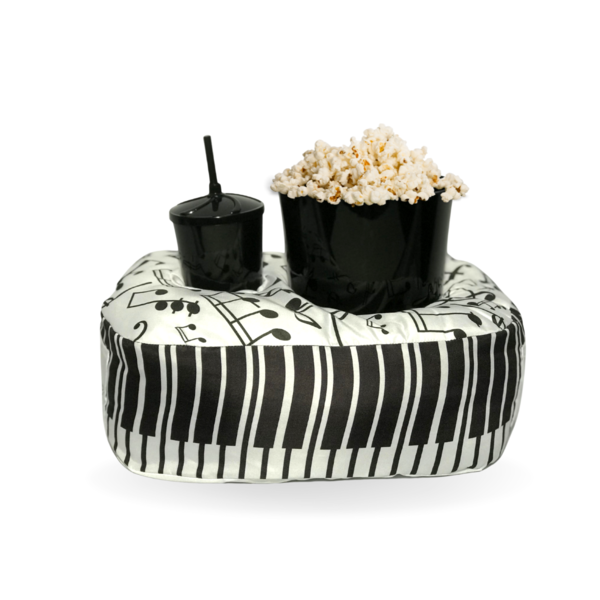 Almofada Porta Pipoca Solteiro Piano Branco