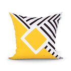 Almofada Preta Geométrica Decorativa Para Quarto 3 Unidades 4