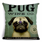 Almofada Pug Wine