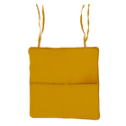 Almofada Quadrada 40X40cm  Microfibra Estampada Listrada Amarelo Carrot Próxima Têxtil