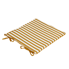 Almofada Quadrada 40X40cm  Microfibra Estampada Listrada Amarelo Carrot Próxima Têxtil