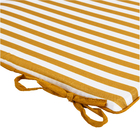 Almofada Quadrada 40X40cm  Microfibra Estampada Listrada Amarelo Carrot Próxima Têxtil