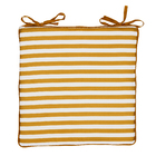 Almofada Quadrada 40X40cm  Microfibra Estampada Listrada Amarelo Carrot Próxima Têxtil