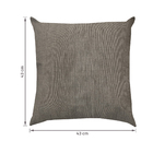 Almofada Quadrada 43x43cm Cinza Acquablock Próxima Têxtil